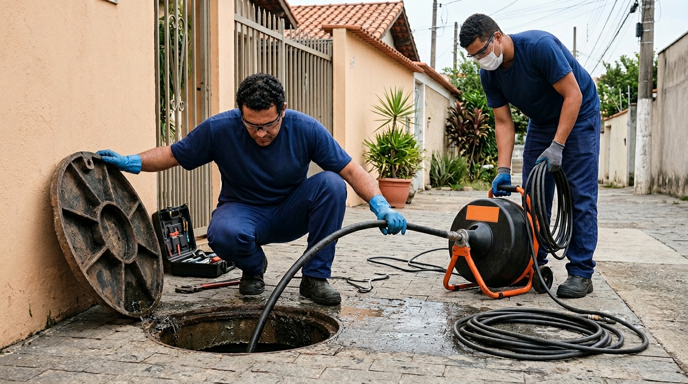 Desentupidora perto de mim em Goiânia-GO